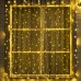 Гирлянда «Занавес» 2 × 3 м, IP65, УМС, тёмная нить каучук, 600 LED, свечение тёплое белое, 220 В
