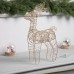 Светодиодная фигура «Олень бежевый» 35х19х8 см, 20 LED, батарейки ААx2 (не в комплекте), свечение теплое белое