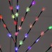Светодиодный куст «Снежинки» 1.5 м, 84 LED, мигание, 220 В, свечение мульти (RG/RB)