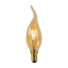 Лампа светодиодная диммируемая Lucide E14 3W 2200K янтарная 49036/03/62