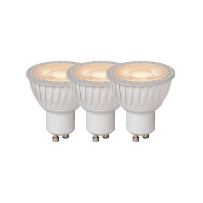 Светодиодная диммируемая лампа (3 шт.) Lucide GU10 5W 3000K 49006/15/31