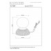Настольная лампа декоративная Lucide GLITZER 0527/01/08