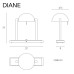 Настольная лампа Lumen Center Diane gold