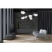 Подвесная люстра Lumina Deco Romina LDP 6037-6 WT+BK