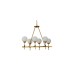 Подвесная люстра Lumina Deco Aldono LDP 7004-6 MD+BK