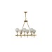 Подвесная люстра Lumina Deco Aldono LDP 7004-6 MD+BK