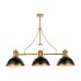 Подвесная люстра Lumina Deco Ettore LDP 710-3 BK+MD