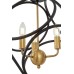 Подвесная люстра Lumina Deco Casai LDP 1243-3 BK+MD