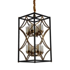 Подвесная люстра Lumina Deco Quadrato LDP 1223-8 BK+MD
