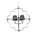 Подвесная люстра Lumina Deco Baltimore LDP 8020-4 CHR+BK