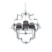 Подвесная люстра Lumina Deco Baltimore LDP 8020-4 CHR+BK