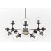 Люстра на штанге Lumina Deco Zodiak LDP 160-12 BK+PR