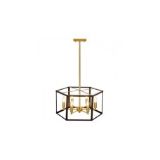 Подвесная люстра Lumina Deco Lorton LDP 1142-6 BK+MD