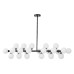 Люстра на штанге Lumina Deco Marsiada LDP 6033-24 BK