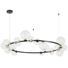 Подвесная люстра Lumina Deco LDP 7033-24 BK+CL