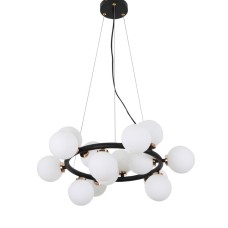Подвесная люстра Lumina Deco Marsiada LDP 6033-15 BK+MD