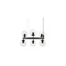 Подвесная люстра Lumina Deco Ceredo LDP 6034-6 RND BK