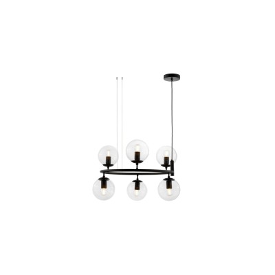 Подвесная люстра Lumina Deco Ceredo LDP 6034-6 RND BK