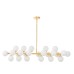 Люстра на штанге Lumina Deco Marsiada LDP 6033-24 GD