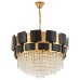Подвесная люстра Lumina Deco LDP 7045-600 BK+GD