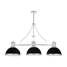 Подвесная люстра Lumina Deco Ettore LDP 710-3 BK+CHR