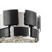 Подвесная люстра Lumina Deco Kruvia LDP 7045-400 BK+CHR