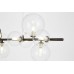 Подвесная люстра Lumina Deco LDP 7033-7 BK+CL