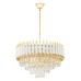Подвесная люстра Lumina Deco Funneli LDP 6003-500 WT+F.GD