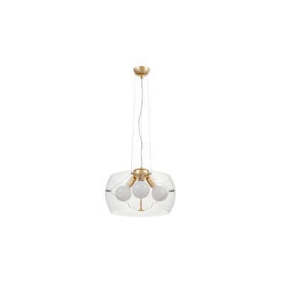 Подвесная люстра Lumina Deco Globo LDP 6018-400 PR+F.GD