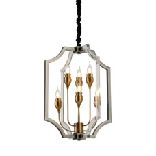 Подвесная люстра Lumina Deco Modesco LDP 8014-3+3 BK+AK