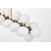 Люстра на штанге Lumina Deco Marsiada LDP 6033-24 BK+GD