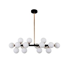 Люстра на штанге Lumina Deco Marsiada LDP 6033-16 BK+MD