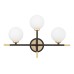 Бра Lumina Deco Marsiada LDW 6033N-3 BK+F.GD