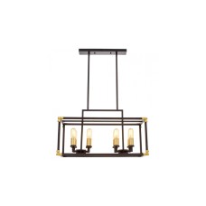 Подвесная люстра Lumina Deco Waldorf LDP 1140-8 BK+MD