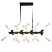 Подвесная люстра Lumina Deco Alford LDP 6036-16 BK