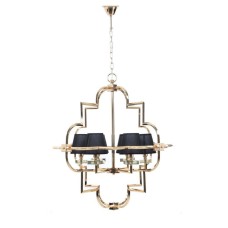 Подвесная люстра Lumina Deco Baltimore LDP 8020-6 GD+BK