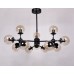 Люстра на штанге Lumina Deco Zodiak LDP 160-12 BK+TEA
