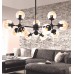 Люстра на штанге Lumina Deco Zodiak LDP 160-12 BK+TEA