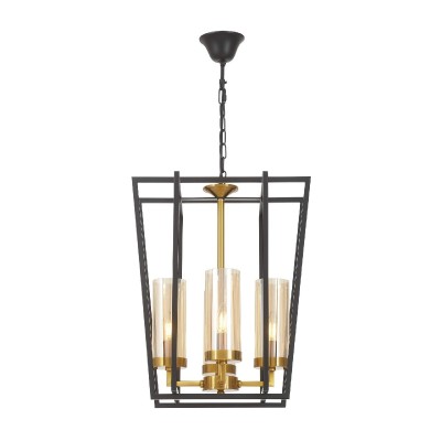 Подвесная люстра Lumina Deco Afres LDP 1246-4 BK+MD