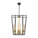 Подвесная люстра Lumina Deco Afres LDP 1246-4 BK+MD