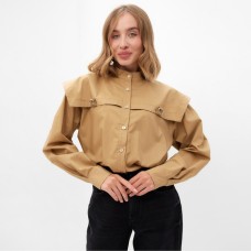 Блузка женская MINAKU: Casual Collection цвет бежевый, р-р 42