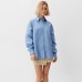 Блузка женская MINAKU: Casual Collection цвет голубой, размер 48