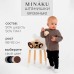 Брюки детские вязаные MINAKU, цвет черный, рост 86-92 см