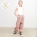 Брюки для девочки MINAKU: Basic Line KIDS, тёмно-бежевые, рост 134 см