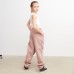 Брюки для девочки MINAKU: Basic Line KIDS, тёмно-бежевые, рост 134 см
