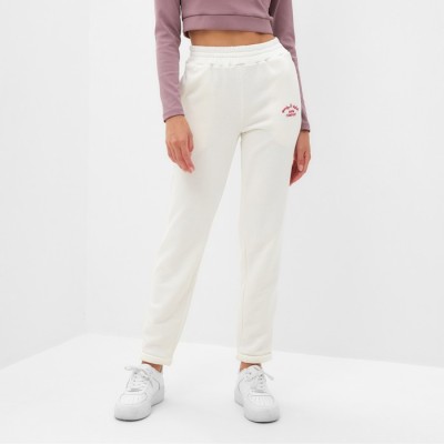 Брюки женские MINAKU:  SPORTY & STYLISH цвет молочный, р-р 48