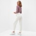 Брюки женские MINAKU:  SPORTY & STYLISH цвет молочный, р-р 48