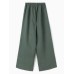 Брюки женские oversize MINAKU: MINAKU: Safari цвет зеленый, размер 42
