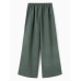 Брюки женские oversize MINAKU: MINAKU: Safari цвет зеленый, размер 46