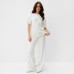 Футболка женская MINAKU OVERSIZE FIT: SPORTY & STYLISH цвет экрю, р-р 50